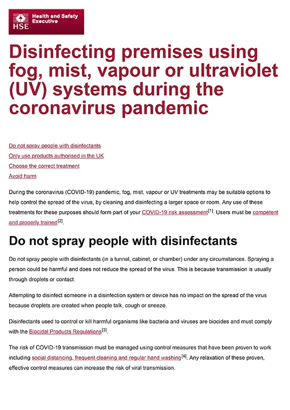 Disinfecting premises during the coronavirus pandemic - HSE news.pdf